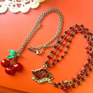Rockabilly Pinup necklace lot